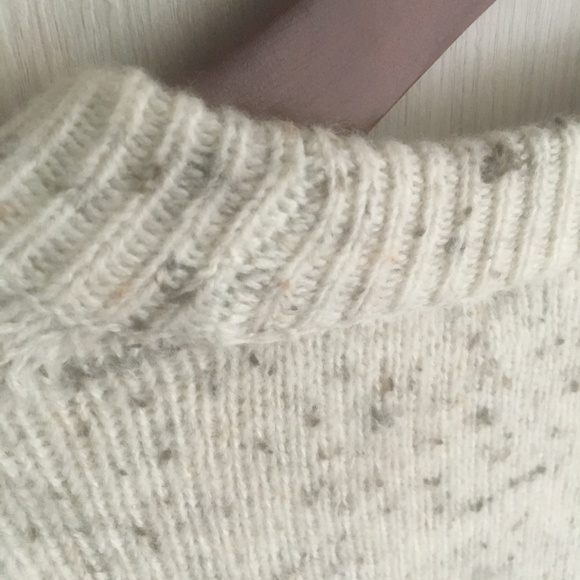 Madewell Wool Heather Sweater Dress button arms - Picture 7 of 7